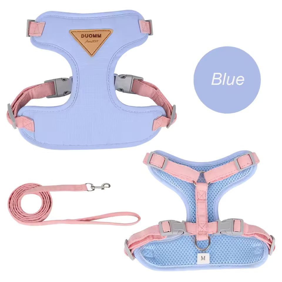 Cat Puppy Outdoor Walking Supplies Fashion Pet Harness and Leash Set for Small Dogs Cats Breathable Durable Kitten Harnesses