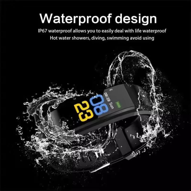 Digital Smart Band Sport Smart Watch Men Woman Blood Pressure Heart Rate Waterproof Monitor Fitness Bracelet For Android IOS
