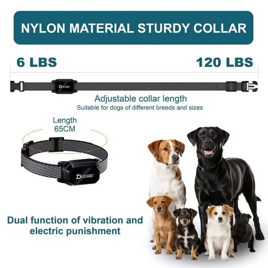 Digital Dog Training Collar Waterproof Rechargeable Remote Control Pet with LCD Display for All Size Shock Vibration Sound