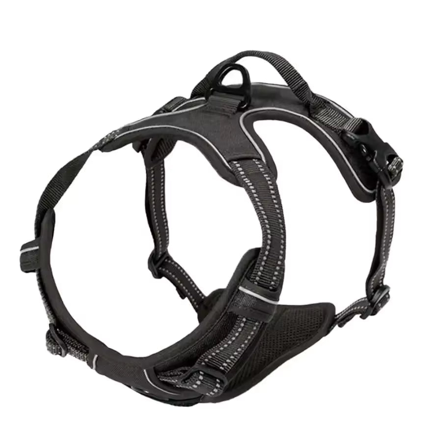 No Pull Harness Front Clip para cão grande, Heavy Duty, reflexivo, fácil controle, alça, andando