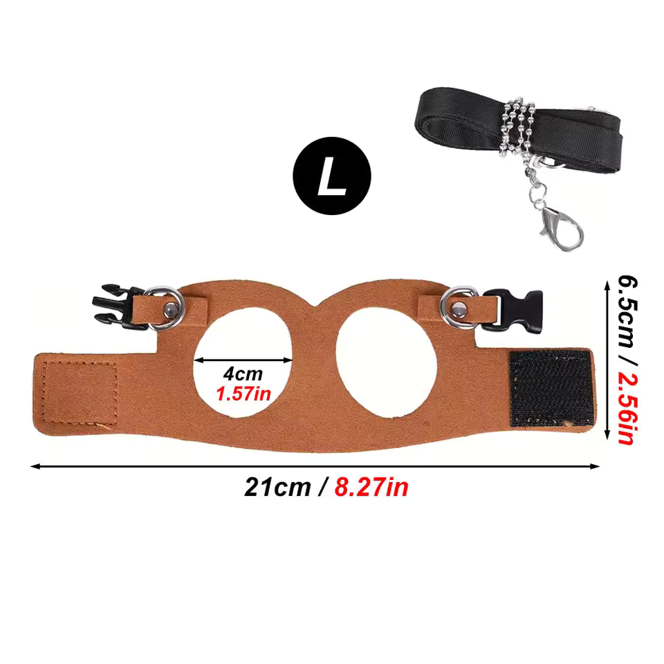 1 Set Pet Squirrel Harness with Leash Adjustable & Breathable Harness Leash Set for Small Animals Outdoor Training Walking