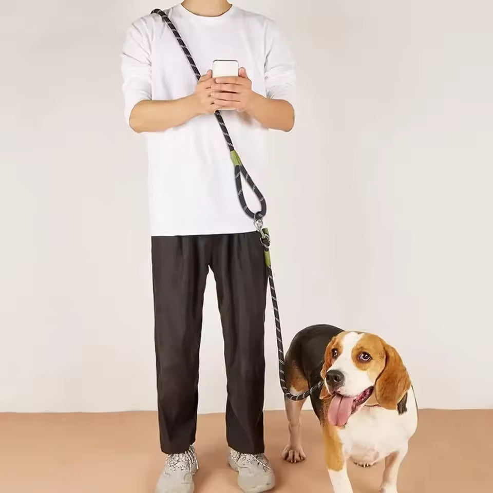 Dog Harness And Leash Set No Pull Adjustable Comfortable with Easy Control Handle Outdoor Running Walking Hand Free Lead Leash