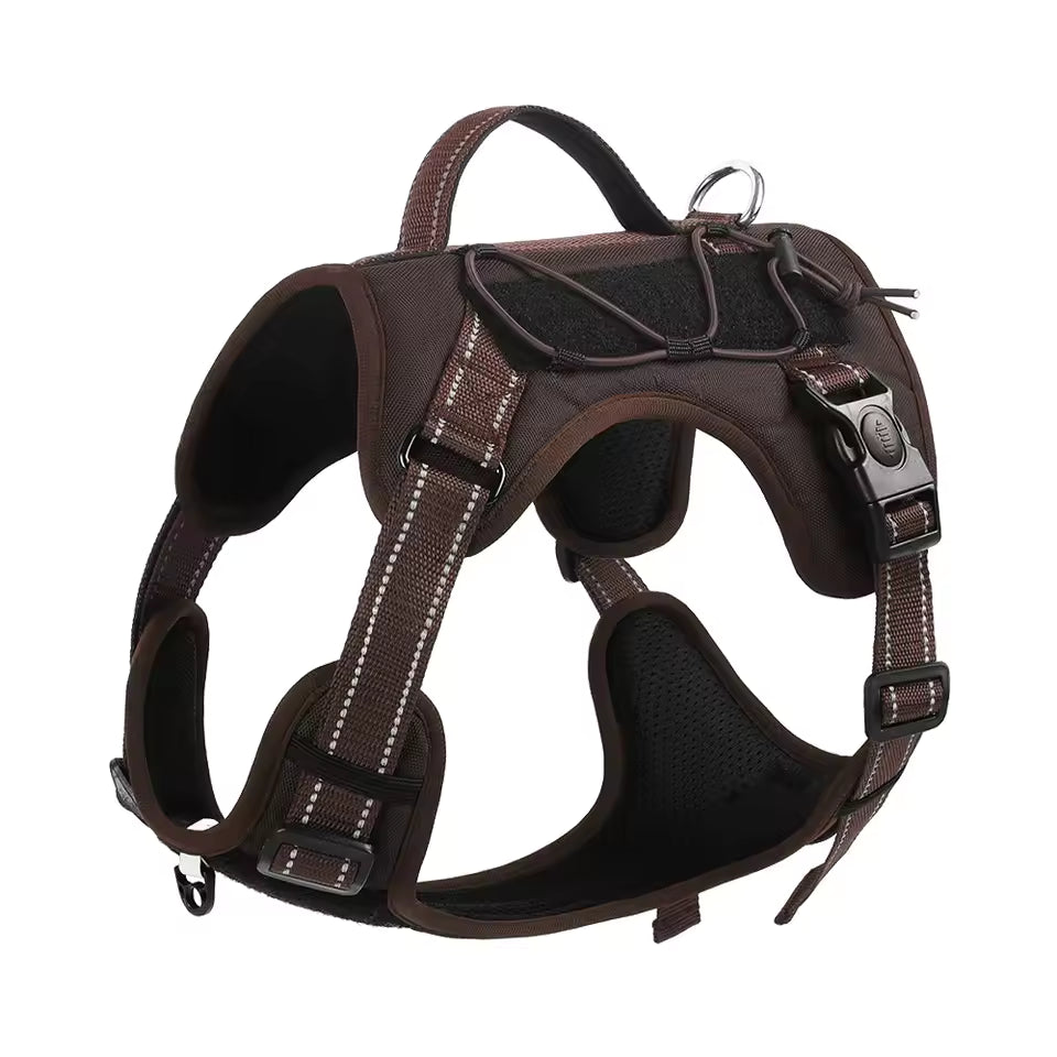 Dog Reflective Vest Harness, Anti-Pull Pet Chest Strap, Safety for Walking & Outdoor, Adjustable & Comfortable