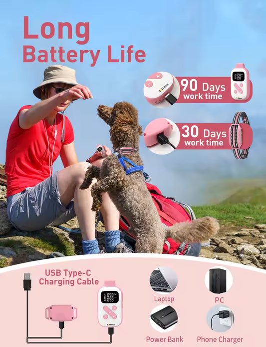 No Shock Dog Training Collar with Remote 2800Ft , Beep Vibration Safe Electric Training Collar Vibration Collar For All Dogs