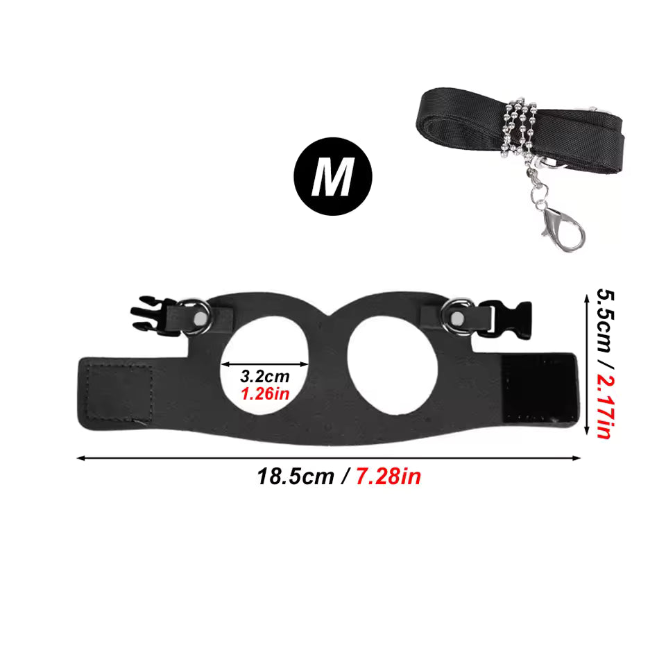 1 Set Pet Squirrel Harness with Leash Adjustable & Breathable Harness Leash Set for Small Animals Outdoor Training Walking