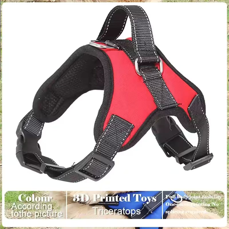 Dog Harness And Leash Set No Pull Adjustable Comfortable with Easy Control Handle Outdoor Running Walking Hand Free Lead Leash