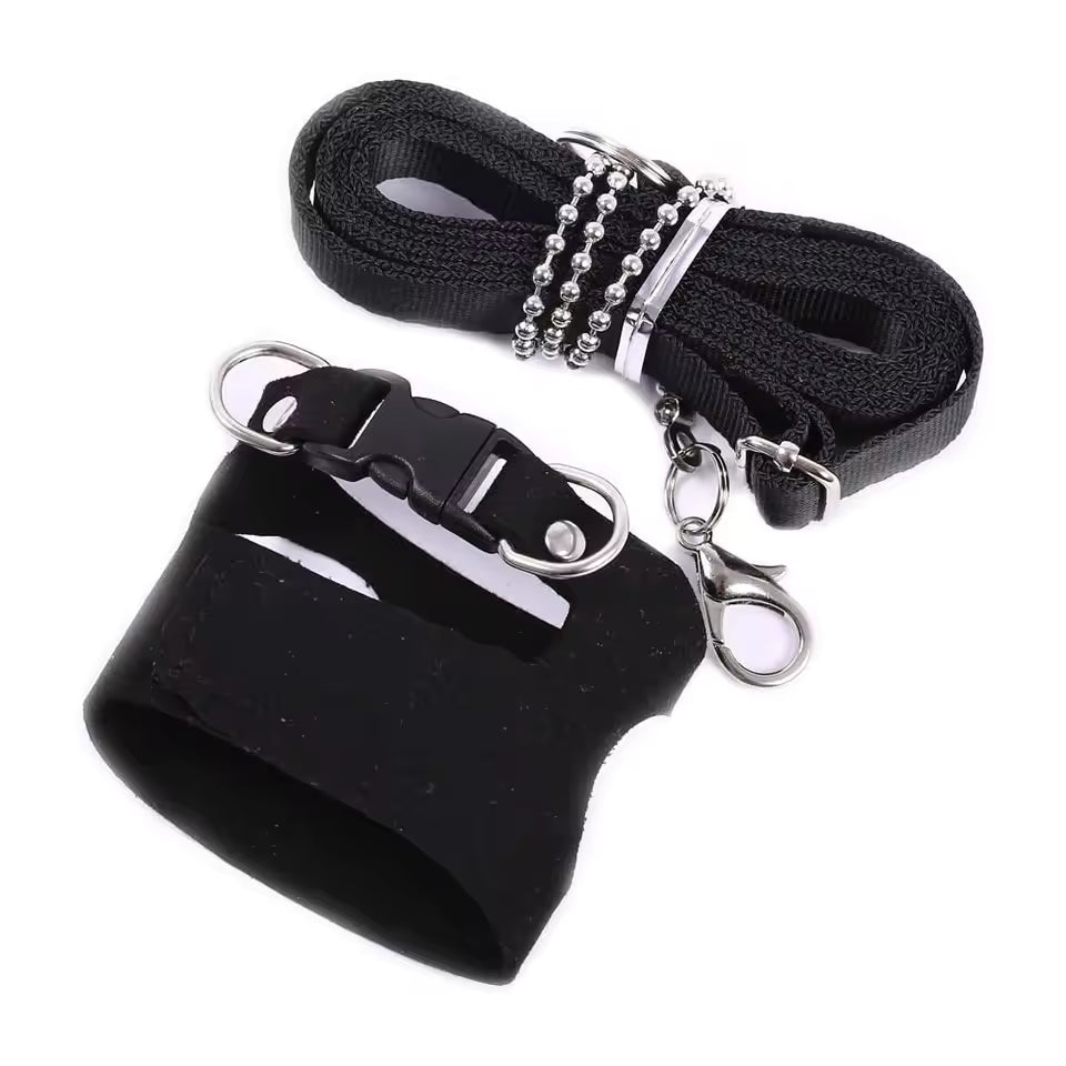1 Set Pet Squirrel Harness with Leash Adjustable & Breathable Harness Leash Set for Small Animals Outdoor Training Walking