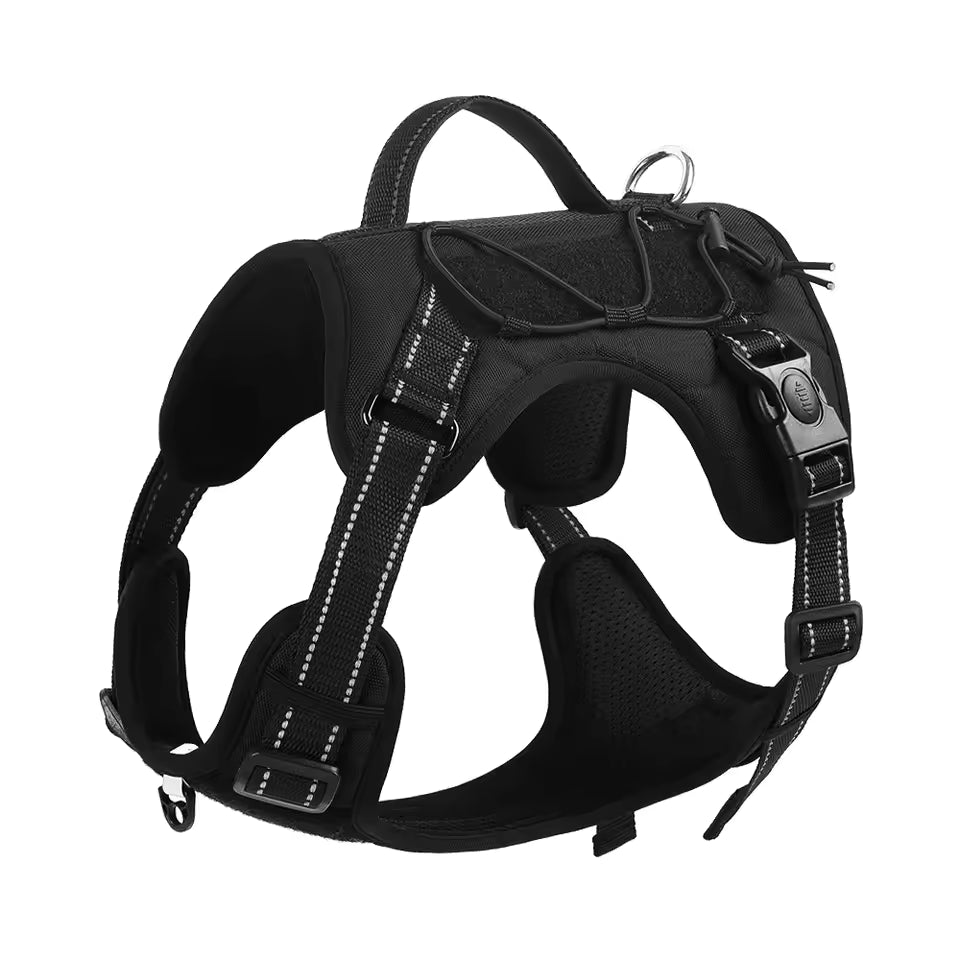Dog Reflective Vest Harness, Anti-Pull Pet Chest Strap, Safety for Walking & Outdoor, Adjustable & Comfortable