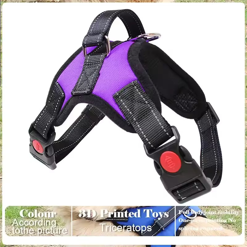 Dog Harness And Leash Set No Pull Adjustable Comfortable with Easy Control Handle Outdoor Running Walking Hand Free Lead Leash
